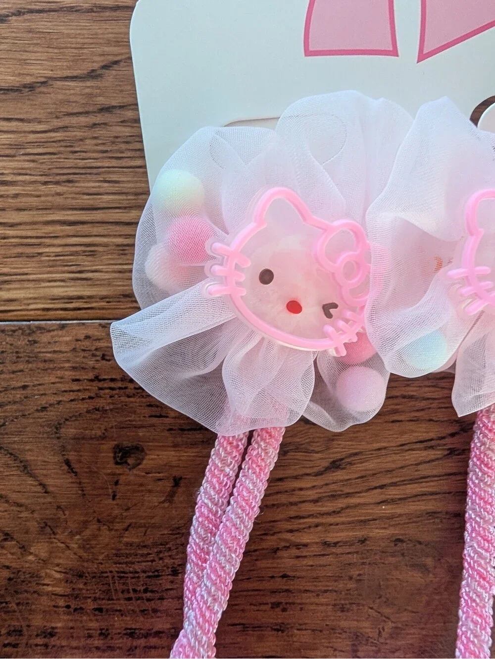🦩Hello Kitty Ponytail Bands Holders Set of 2 NEW